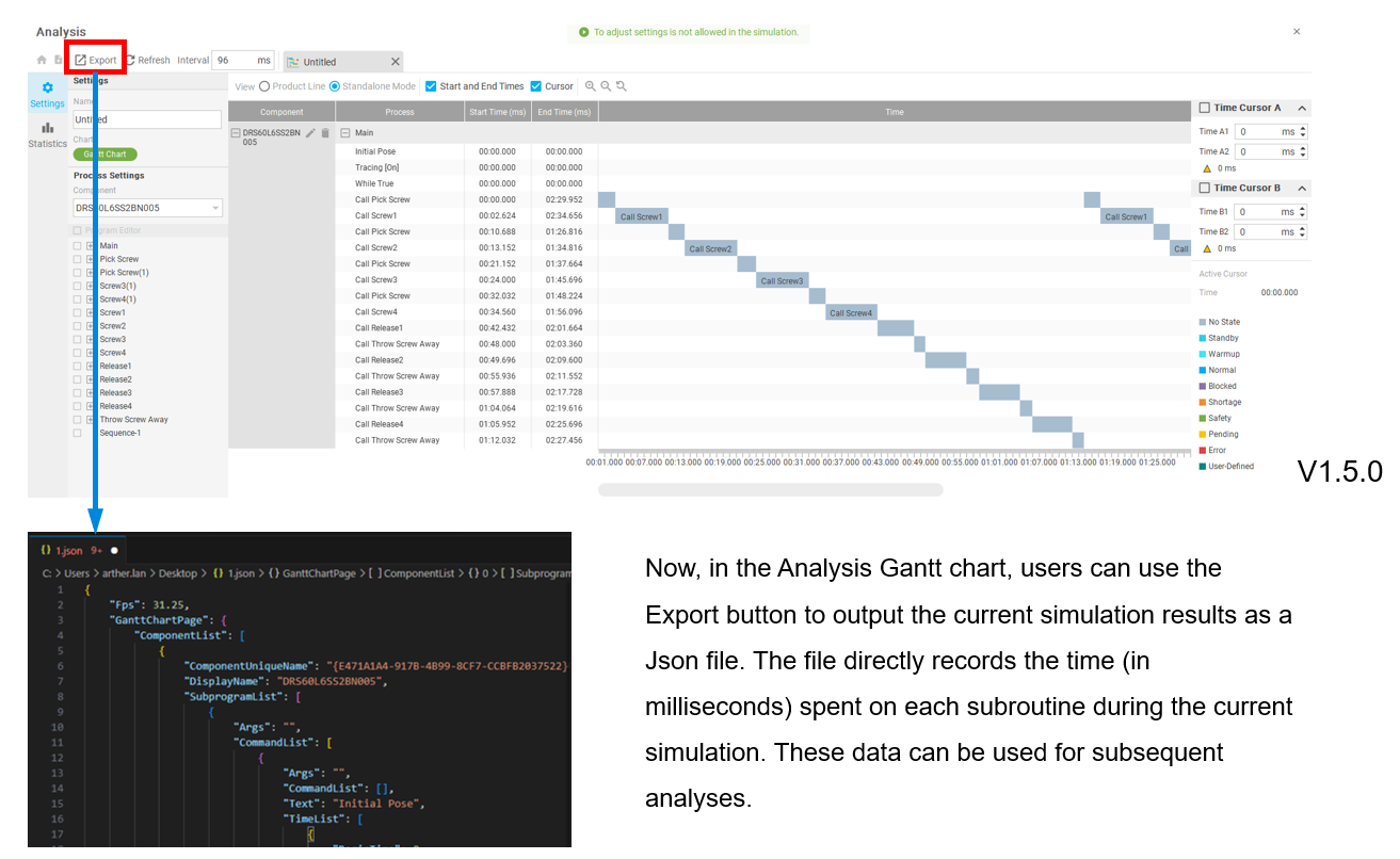 Gantt export